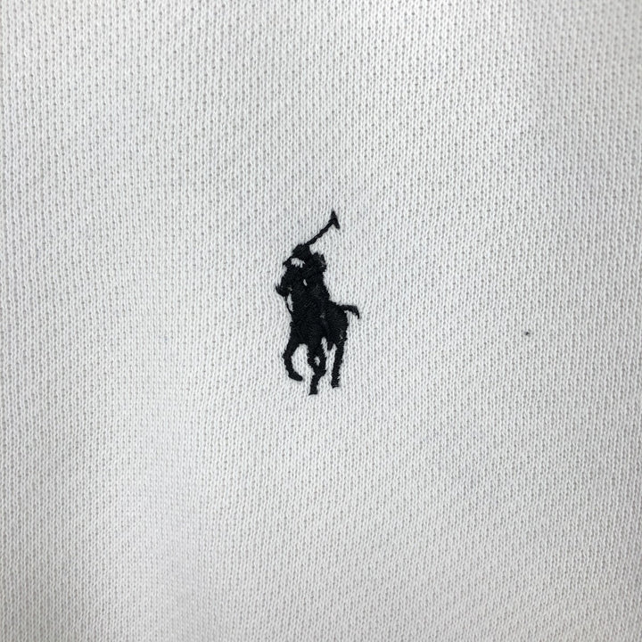 Ralph Lauren POLO by Ralph Lauren full zip sweatshirt, men's size L cotton white type Vintage Second Hand