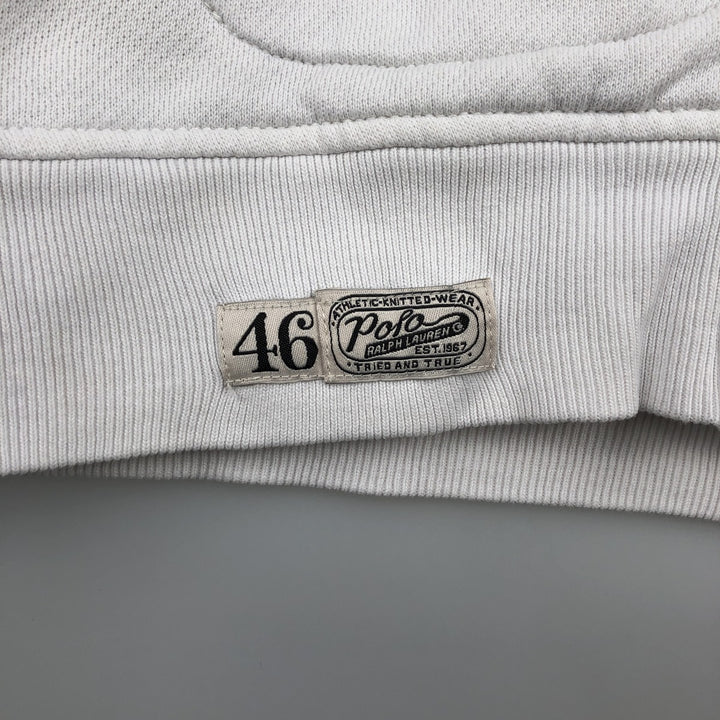 Ralph Lauren POLO by Ralph Lauren full zip sweatshirt, men's size L cotton white type Vintage Second Hand