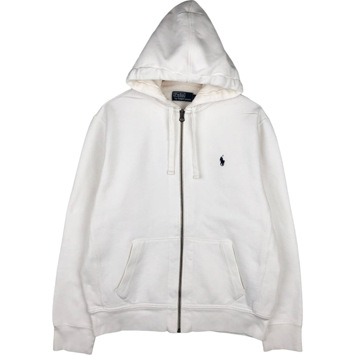 Ralph Lauren POLO by Ralph Lauren Sweat Full Zip Hoodie Men's L size cotton white type Vintage Second Hand