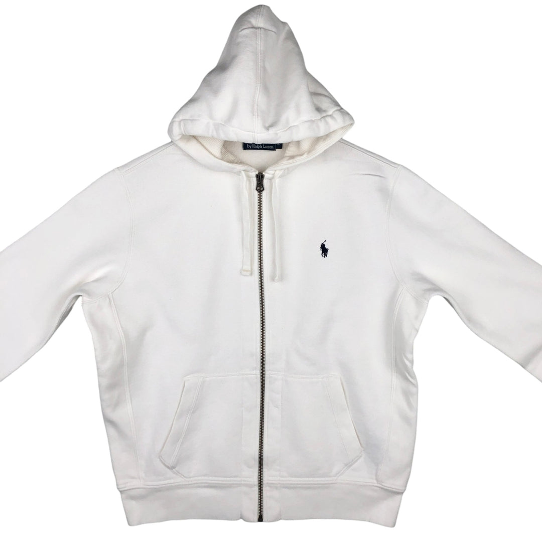 Ralph Lauren POLO by Ralph Lauren Sweat Full Zip Hoodie Men's L size cotton white type Vintage Second Hand