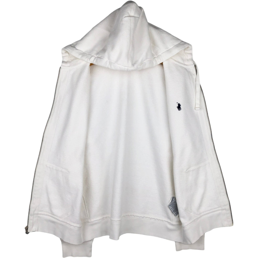 Ralph Lauren POLO by Ralph Lauren Sweat Full Zip Hoodie Men's L size cotton white type Vintage Second Hand