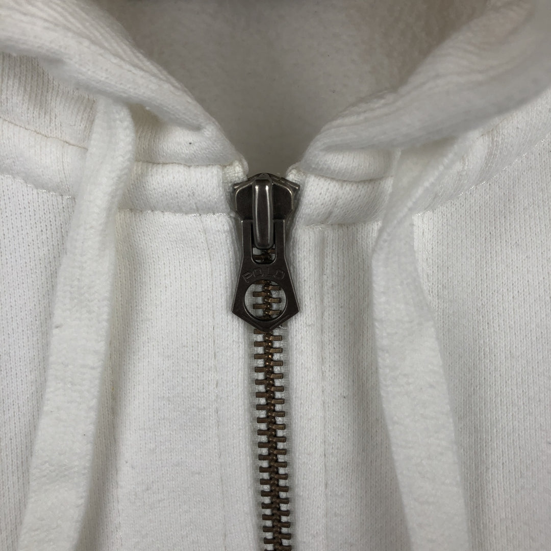 Ralph Lauren POLO by Ralph Lauren Sweat Full Zip Hoodie Men's L size cotton white type Vintage Second Hand