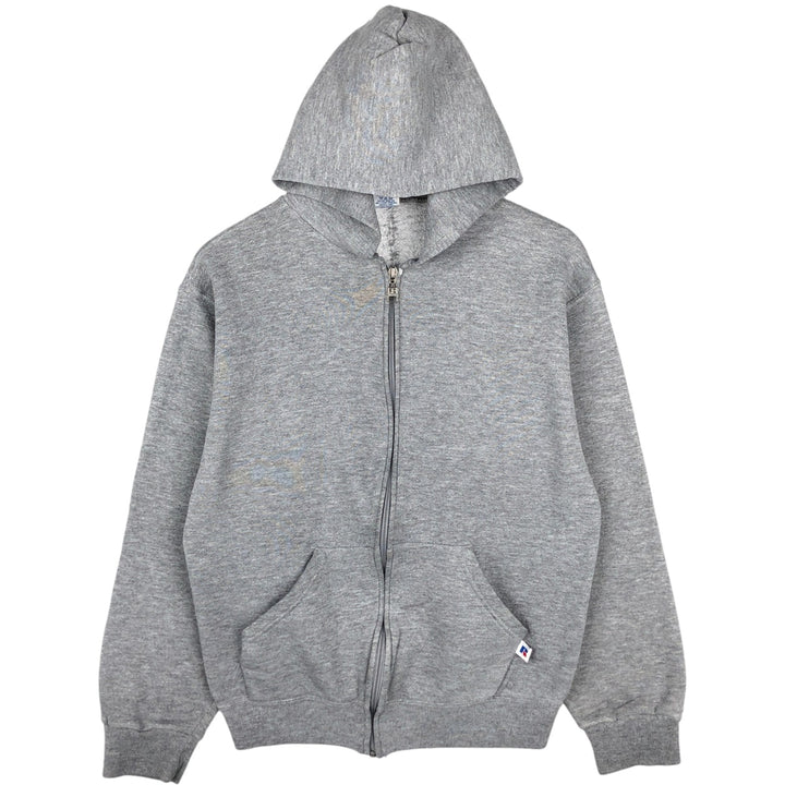 Vintage 90'S Russell full-zip sweatshirt, size S, men's polyester gray type Vintage Second Hand