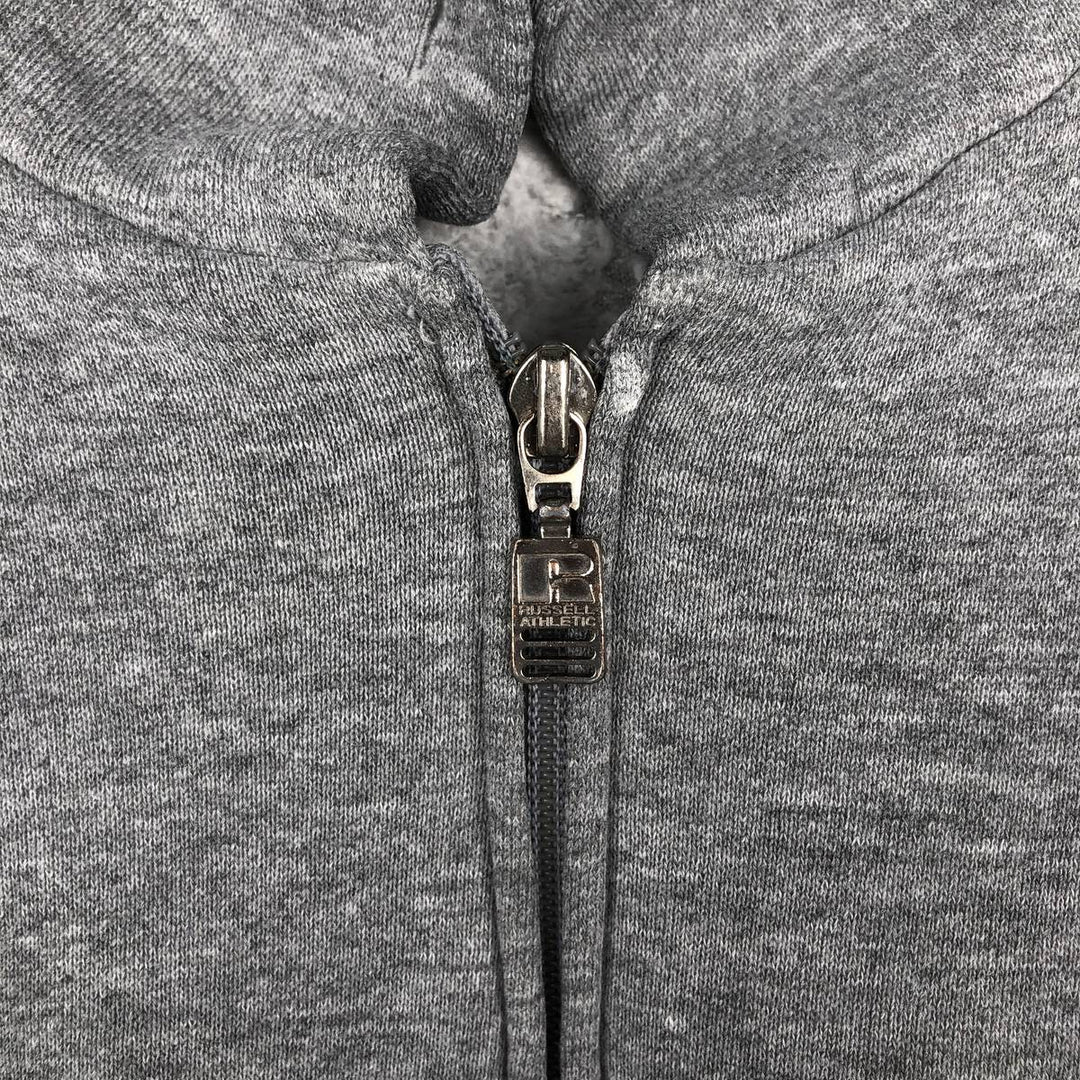 Vintage 90'S Russell full-zip sweatshirt, size S, men's polyester gray type Vintage Second Hand