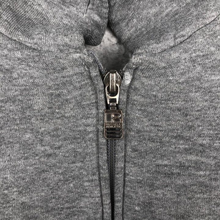 Vintage 90'S Russell full-zip sweatshirt, size S, men's polyester gray type Vintage Second Hand