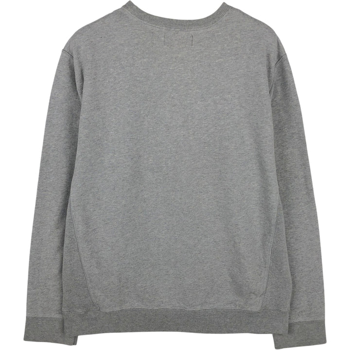 Ralph Lauren POLO by Ralph Lauren One Point Logo Sweatshirt Trainer Men's L size cotton gray type Vintage Second Hand