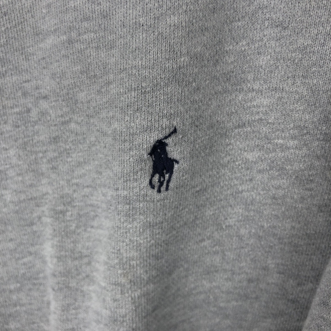 Ralph Lauren POLO by Ralph Lauren One Point Logo Sweatshirt Trainer Men's L size cotton gray type Vintage Second Hand