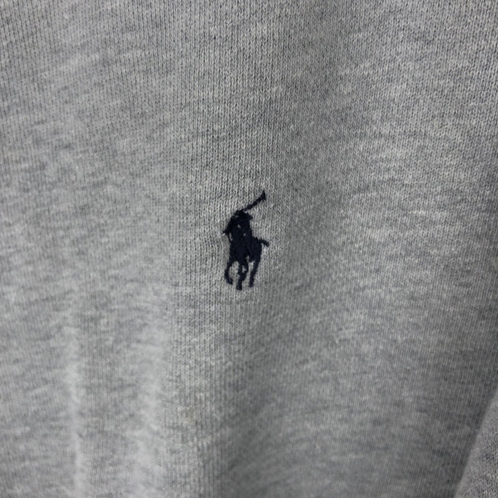Ralph Lauren POLO by Ralph Lauren One Point Logo Sweatshirt Trainer Men's L size cotton gray type Vintage Second Hand