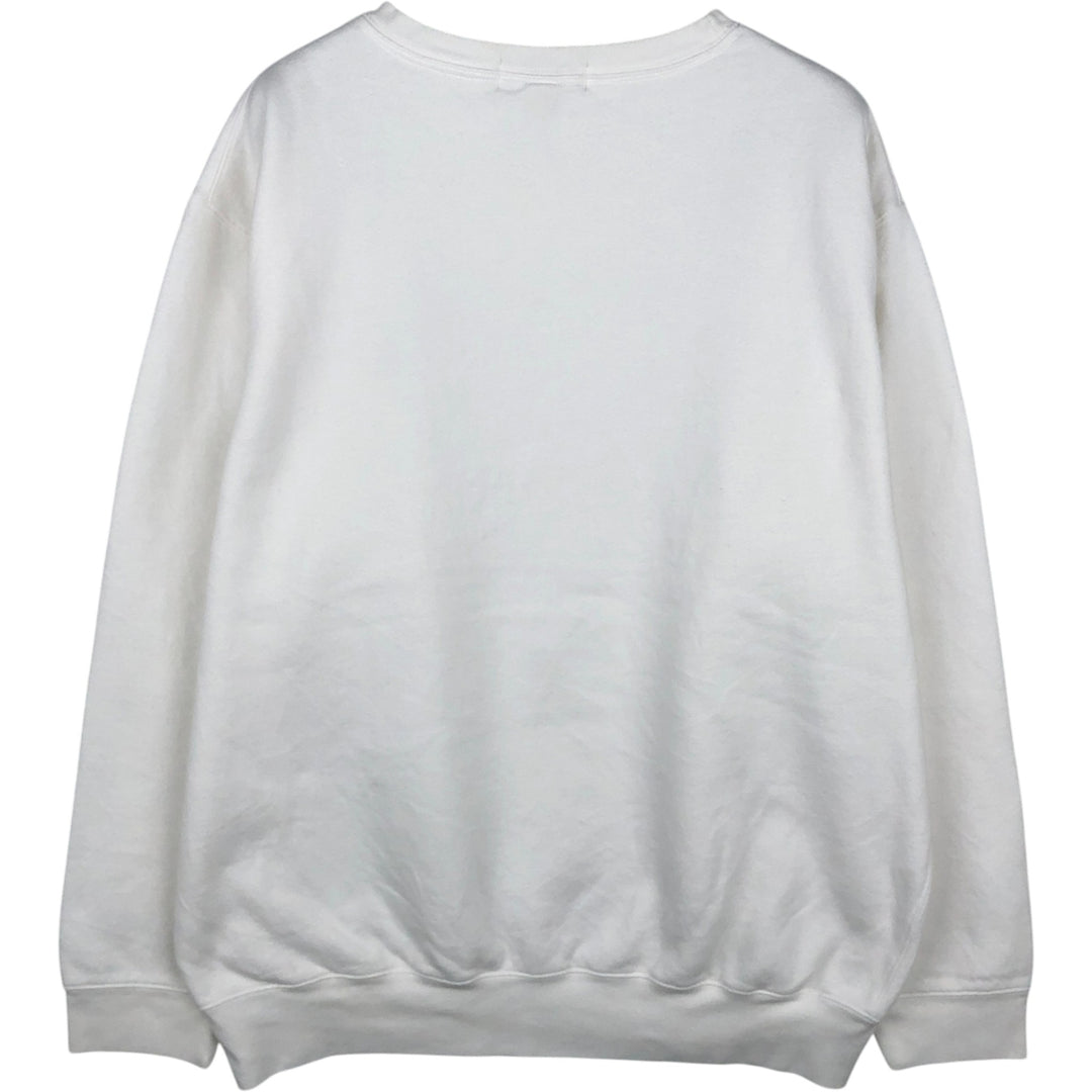 Ralph Lauren POLO by Ralph Lauren One Point Logo Sweatshirt Trainer Men's XL cotton white type Vintage Second Hand