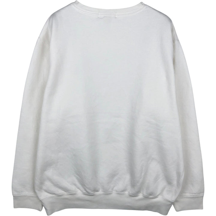 Ralph Lauren POLO by Ralph Lauren One Point Logo Sweatshirt Trainer Men's XL cotton white type Vintage Second Hand