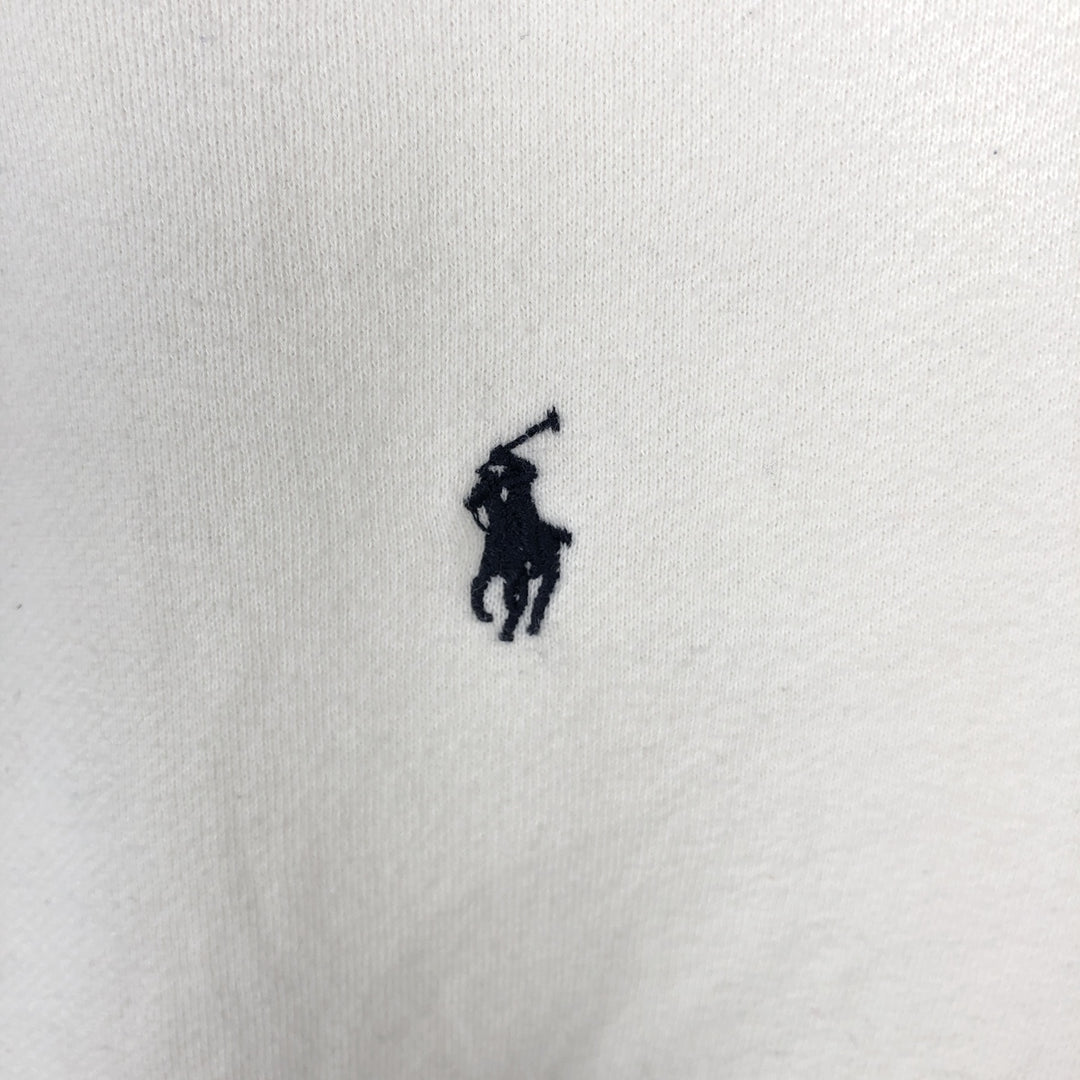 Ralph Lauren POLO by Ralph Lauren One Point Logo Sweatshirt Trainer Men's XL cotton white type Vintage Second Hand