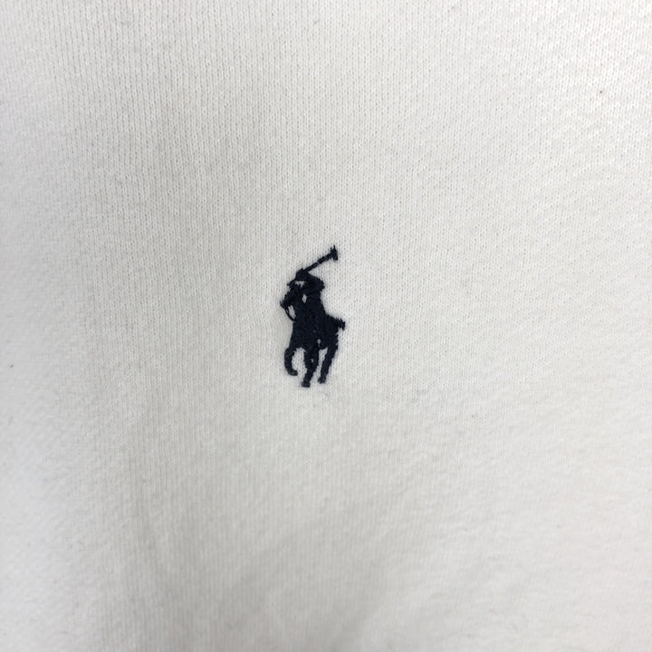Ralph Lauren POLO by Ralph Lauren One Point Logo Sweatshirt Trainer Men's XL cotton white type Vintage Second Hand