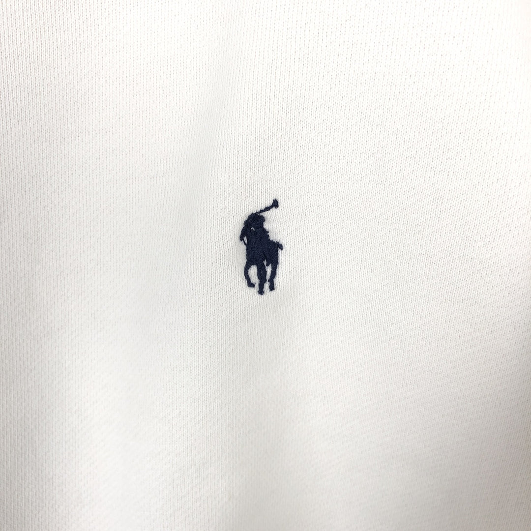Ralph Lauren POLO by Ralph Lauren One Point Logo Sweatshirt Trainer Men's XXL cotton white type Vintage Second Hand