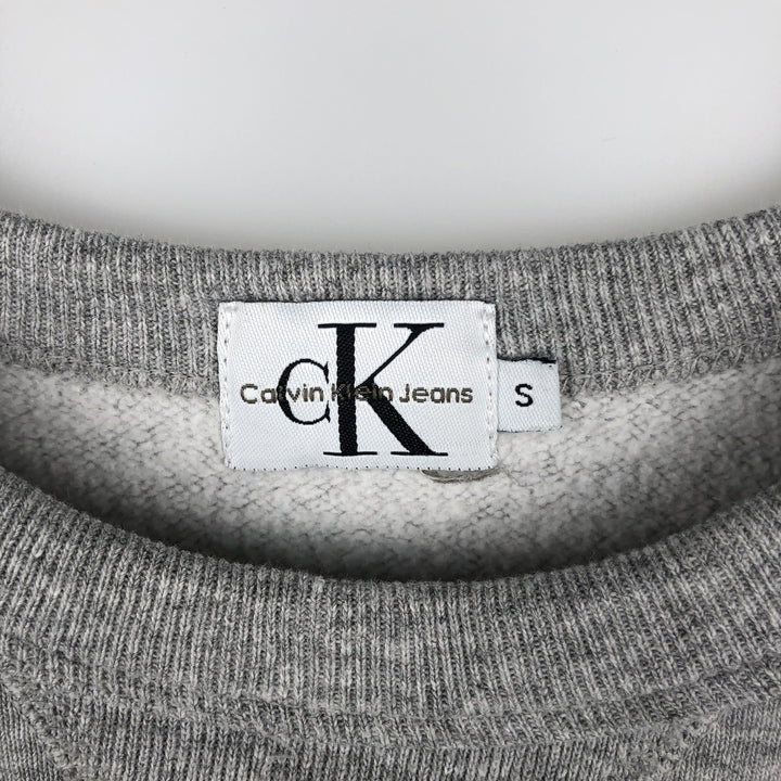 Calvin Klein USA-made men's size S equivalent crew neck (round neck) cotton gray type Vintage Second Hand