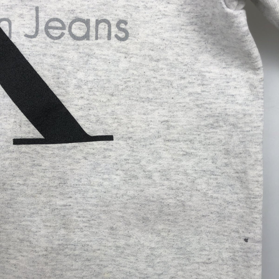 Calvin Klein logo sweatshirt, men's size M (approx.) unclear gray type Vintage Second Hand