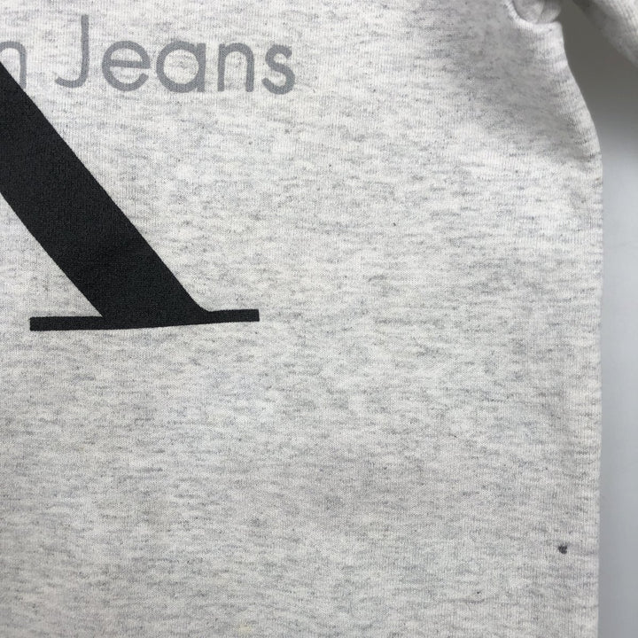 Calvin Klein logo sweatshirt, men's size M (approx.) unclear gray type Vintage Second Hand