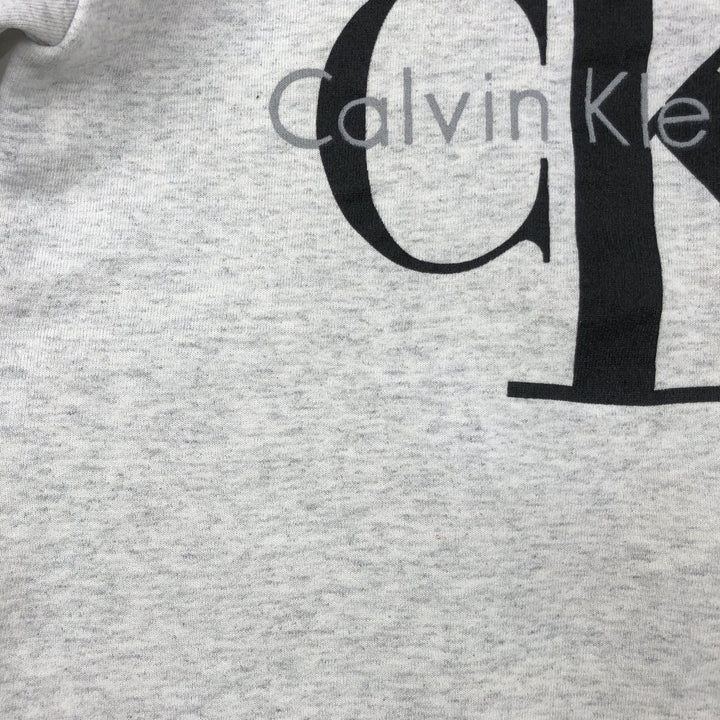 Calvin Klein logo sweatshirt, men's size M (approx.) unclear gray type Vintage Second Hand