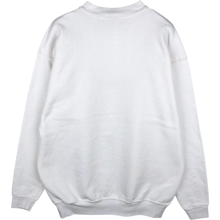 Calvin Klein logo sweatshirt, made in the USA, men's size XL equivalent. cotton white type Vintage Second Hand