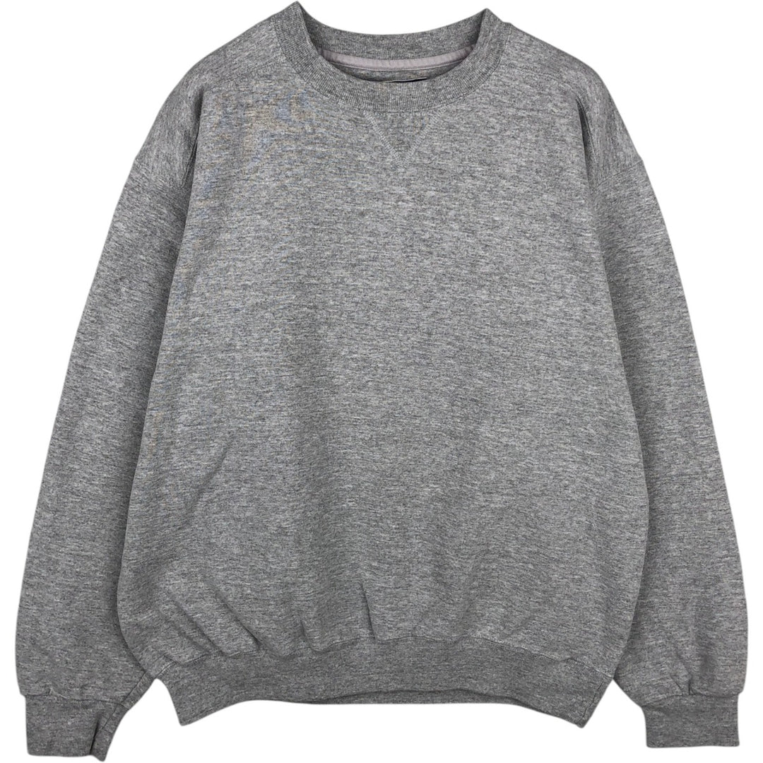 90'S Russell LL Bean Plain Blank Sweatshirt, Made in USA, Men's Size M (Equivalent), Vintage cotton gray type Vintage Second Hand