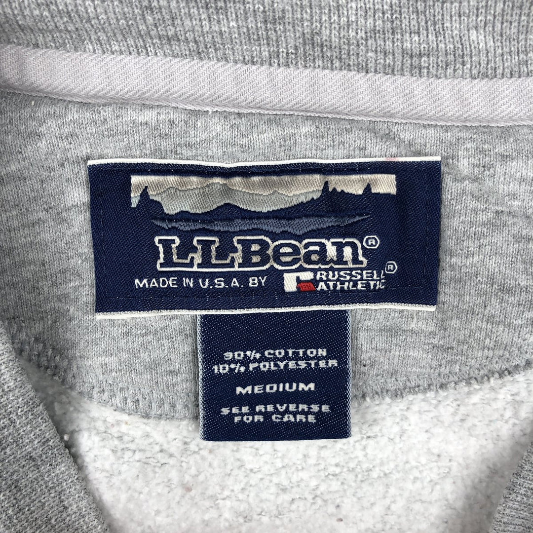 90'S Russell LL Bean Plain Blank Sweatshirt, Made in USA, Men's Size M (Equivalent), Vintage cotton gray type Vintage Second Hand