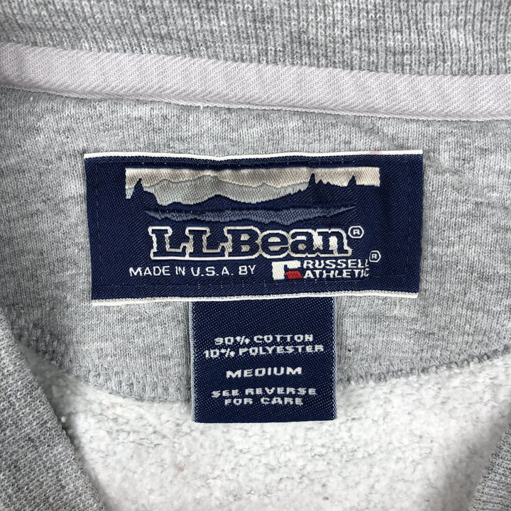 90'S Russell LL Bean Plain Blank Sweatshirt, Made in USA, Men's Size M (Equivalent), Vintage cotton gray type Vintage Second Hand