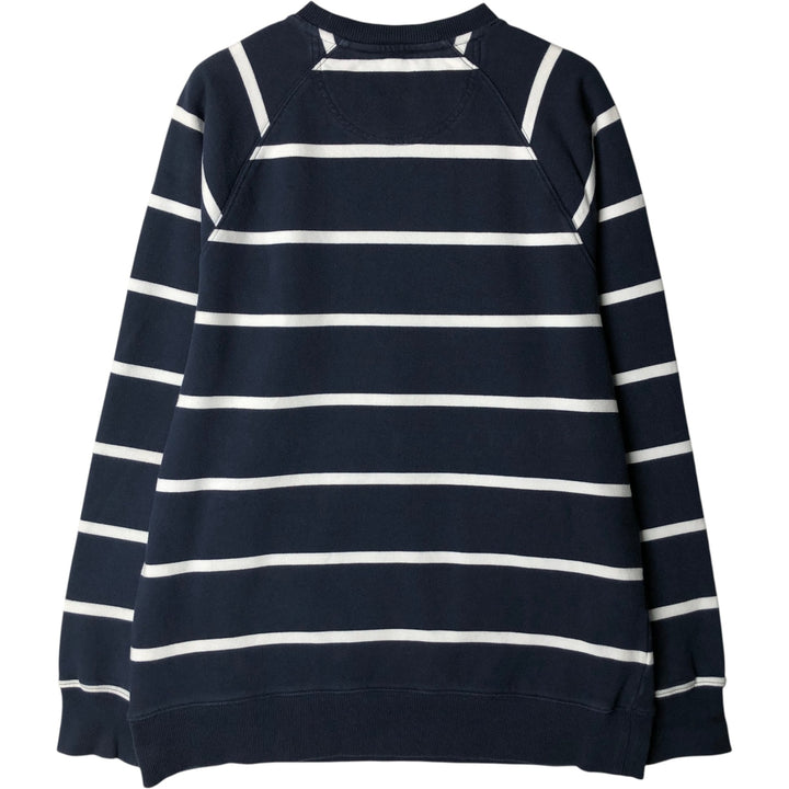 Brooks Brothers Est.1818 Border Pattern Sweatshirt (Men's Size L) cotton navy blue type Vintage Second Hand