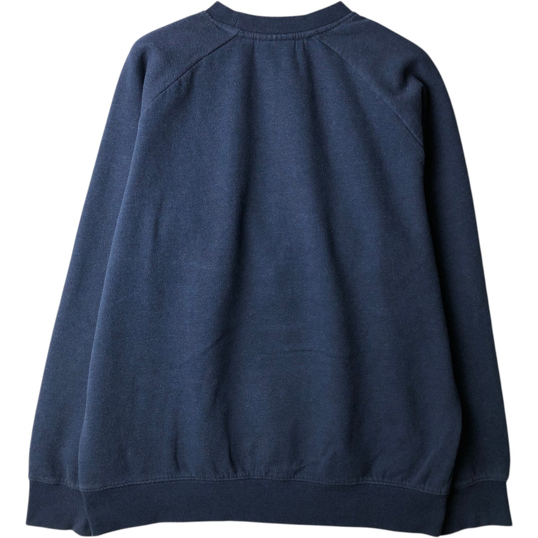 Carhartt WORK IN PROGRESS Plain Blank Sweatshirt (Men's XL equivalent) cotton navy blue type Vintage Second Hand