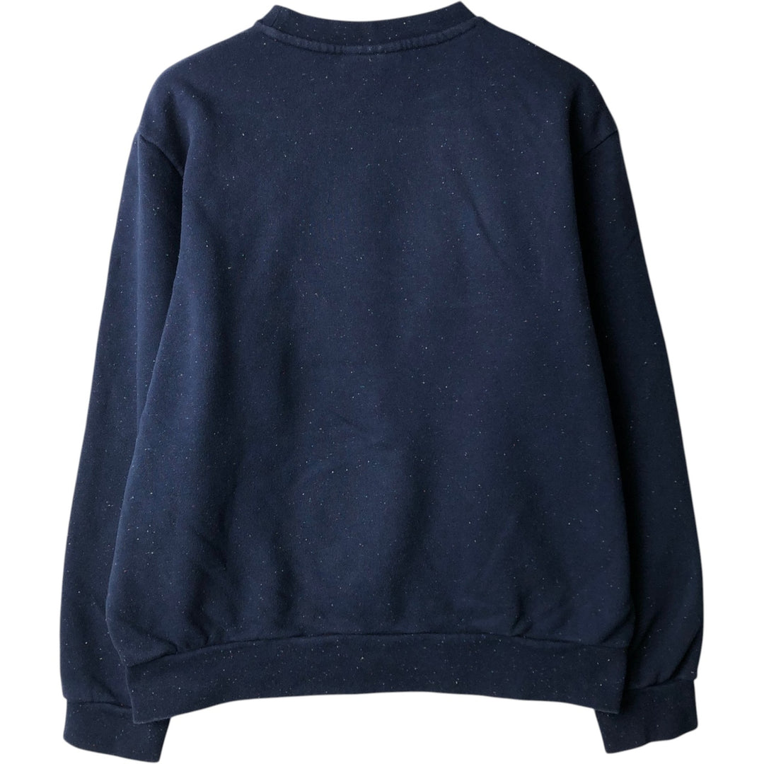 Lacoste CLASSIC FIT Color Nep One-Point Logo Sweatshirt (Men's Size L) cotton navy blue type Vintage Second Hand