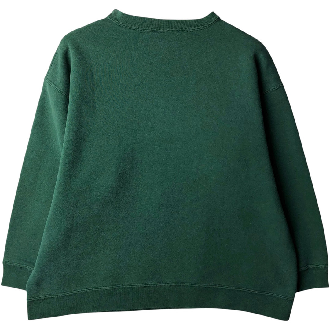 Guess logo sweatshirt, made in USA, men's size L equivalent. cotton green type Vintage Second Hand