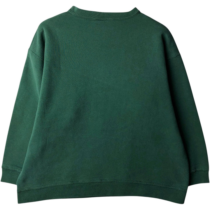 Guess logo sweatshirt, made in USA, men's size L equivalent. cotton green type Vintage Second Hand