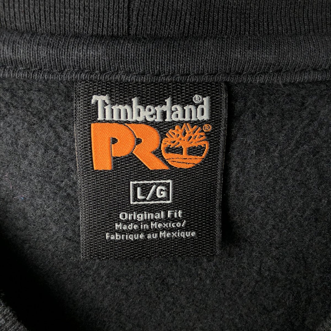 Timberland PRO Original Fit Logo Sweatshirt (Men's Size L) cotton black type Vintage Second Hand