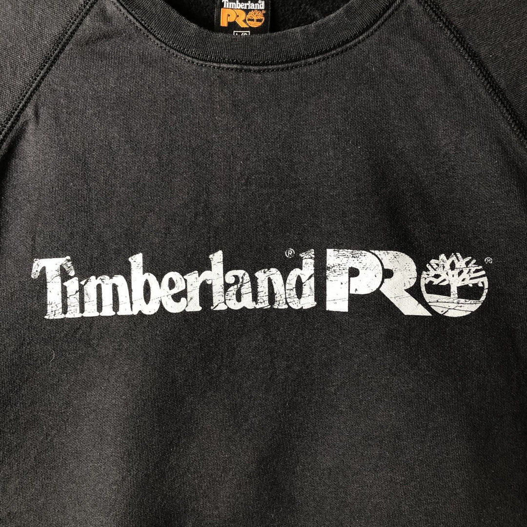 Timberland PRO Original Fit Logo Sweatshirt (Men's Size L) cotton black type Vintage Second Hand