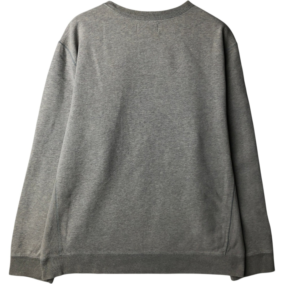 Ralph Lauren POLO by Ralph Lauren One Point Logo Sweatshirt Trainer Men's XL cotton gray type Vintage Second Hand
