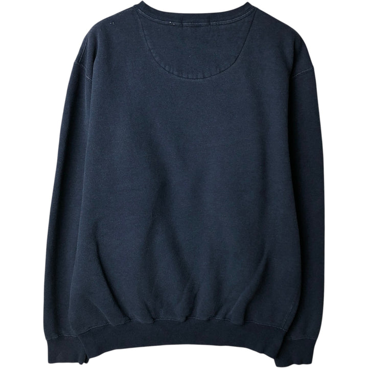 Ralph Lauren POLO by Ralph Lauren One Point Logo Sweatshirt Trainer Men's M size cotton navy blue type Vintage Second Hand