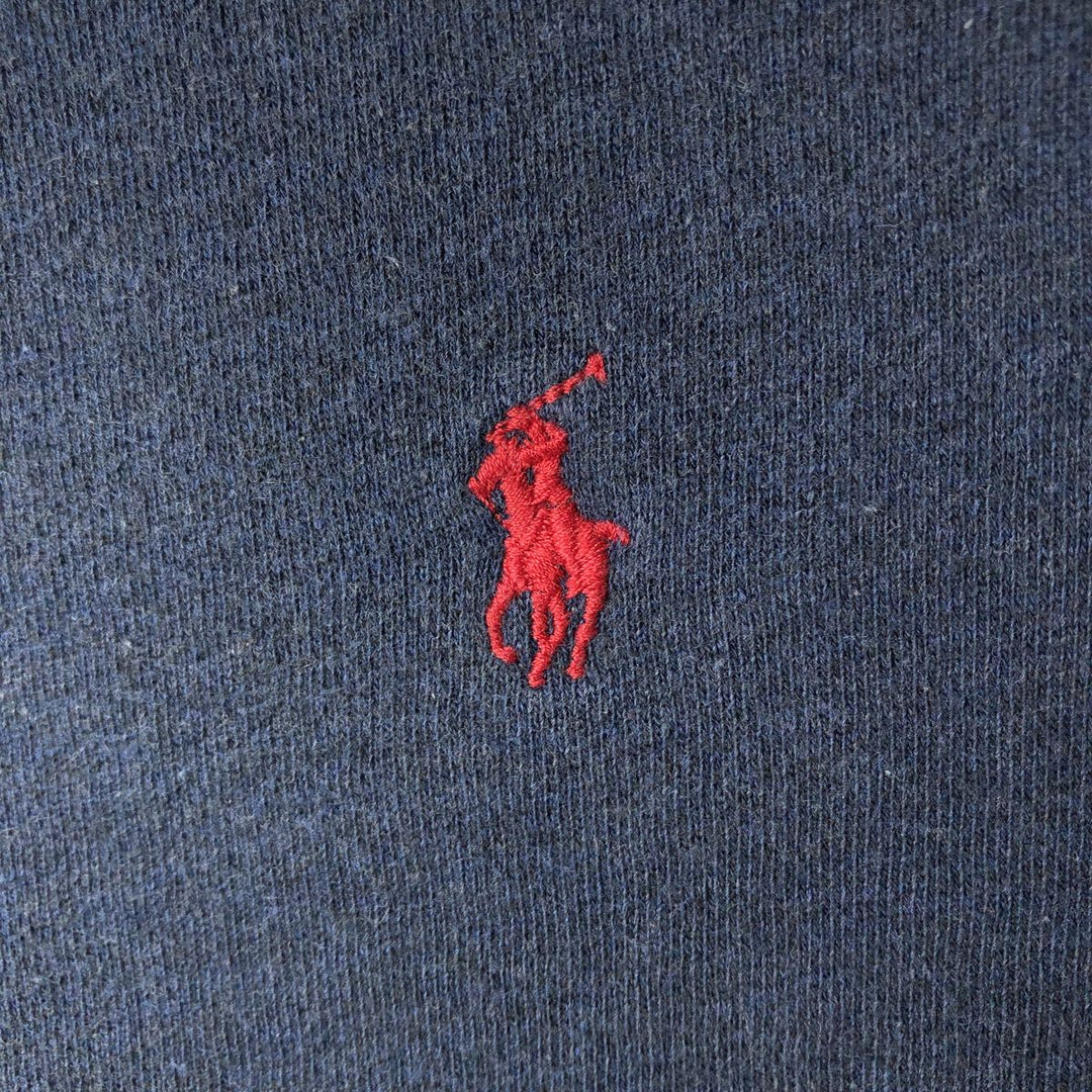 Ralph Lauren POLO by Ralph Lauren One Point Logo Sweatshirt Trainer Men's M size cotton navy blue type Vintage Second Hand