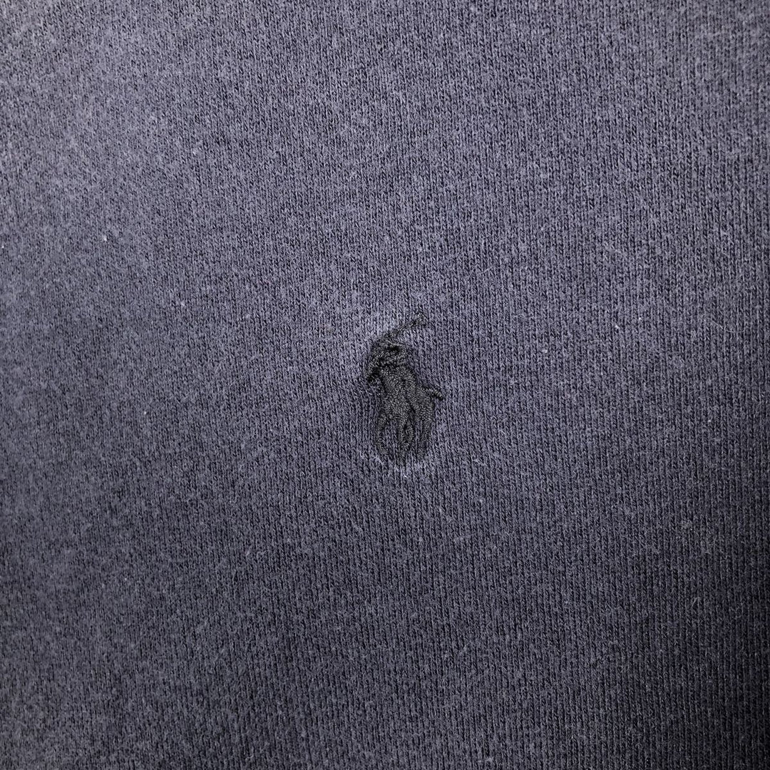 Ralph Lauren POLO by Ralph Lauren One Point Logo Sweatshirt Trainer Men's M size cotton navy blue type Vintage Second Hand