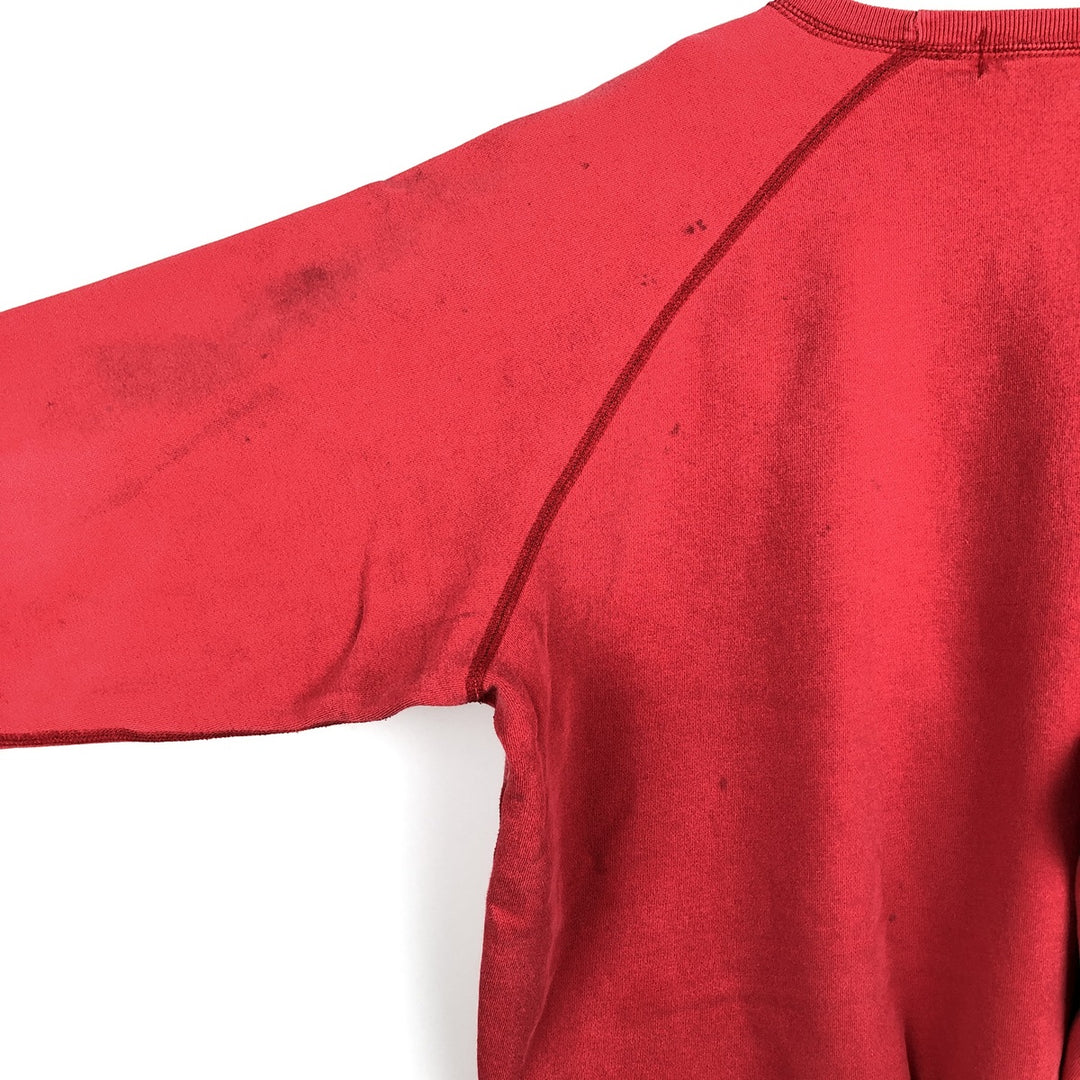 Ralph Lauren POLO by Ralph Lauren One Point Logo Sweatshirt Trainer Men's M size cotton red type Vintage Second Hand