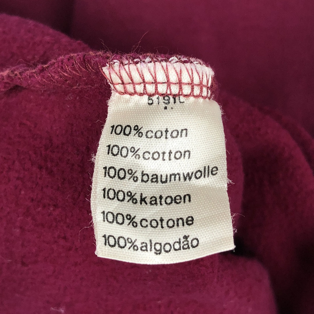 Lacoste Mock Neck Sweatshirt with One-Point Logo (Men's Size M) cotton Purple type red-purple Vintage Second Hand