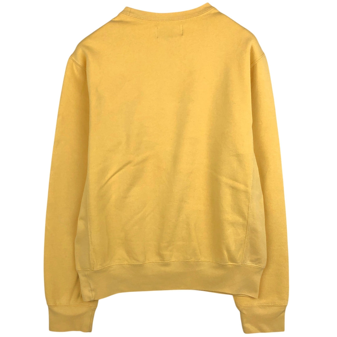 Ralph Lauren POLO by Ralph Lauren One Point Logo Sweatshirt Trainer Men's S Size cotton yellow type Vintage Second Hand