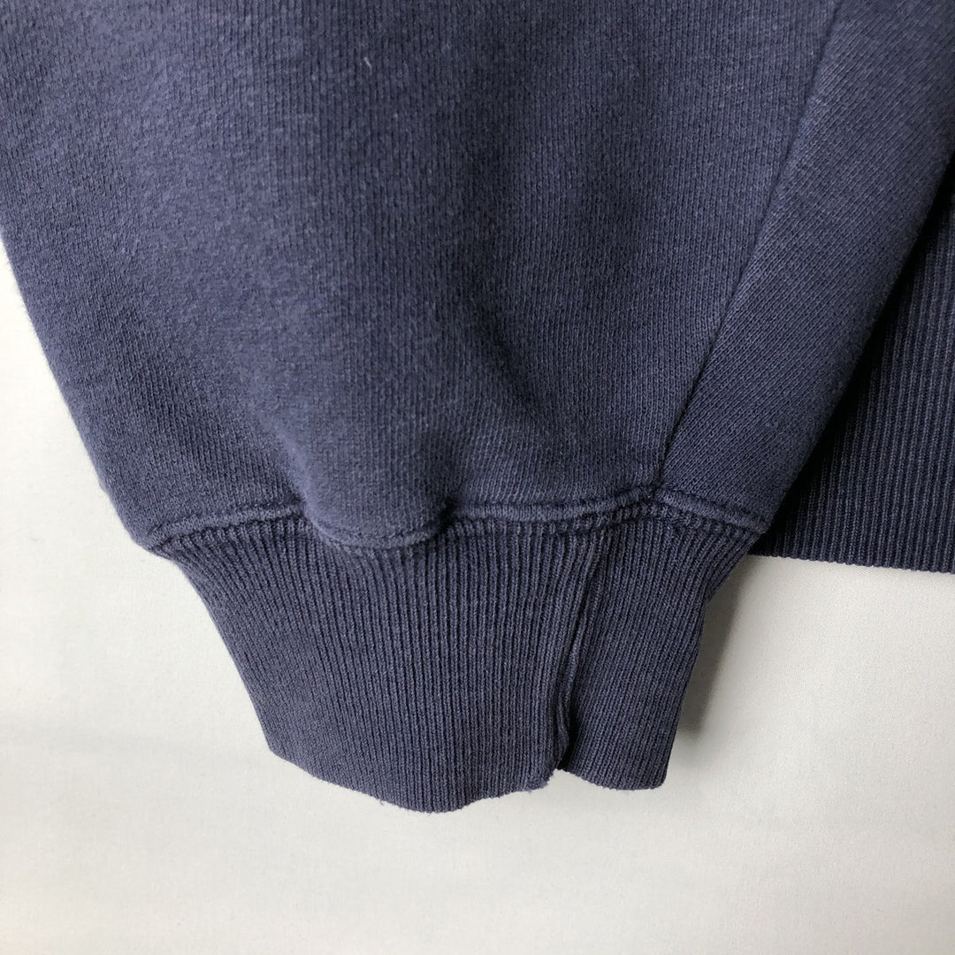 90'S GAP ATHLETIC CLASSIC Old GAP Plain Blank Sweatshirt (Men's Size L) cotton navy blue type Vintage Second Hand