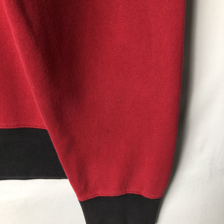 90'S Ralph Lauren POLO SPORT logo sweatshirt, men's size L (approx.) cotton red type Vintage Second Hand