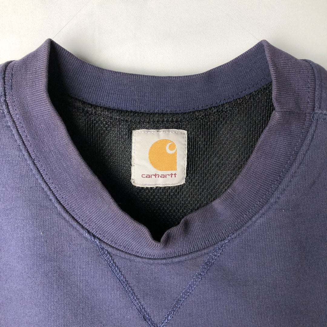 Carhartt logo sweatshirt, men's size XXL unclear navy blue type Vintage Second Hand