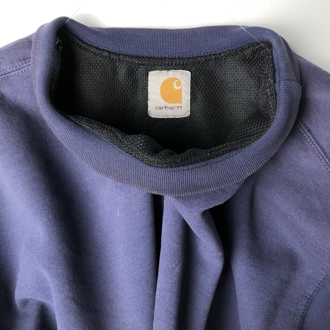 Carhartt logo sweatshirt, men's size XXL unclear navy blue type Vintage Second Hand