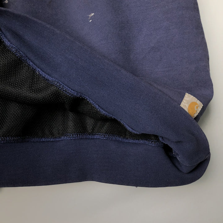 Carhartt logo sweatshirt, men's size XXL unclear navy blue type Vintage Second Hand
