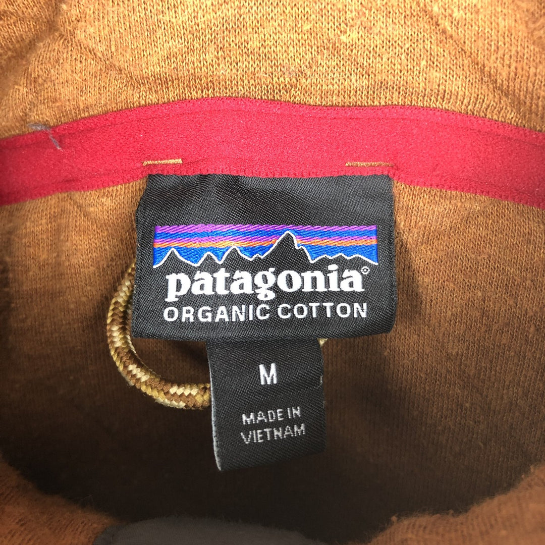 Patagonia Quilted Snap-T 25371FA18 Sweatshirt, Men's Size M (Equivalent), Half-Snap cotton brown type Vintage Second Hand