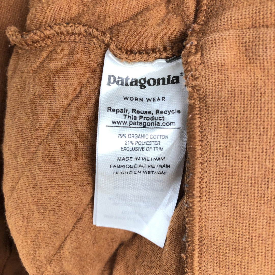 Patagonia Quilted Snap-T 25371FA18 Sweatshirt, Men's Size M (Equivalent), Half-Snap cotton brown type Vintage Second Hand