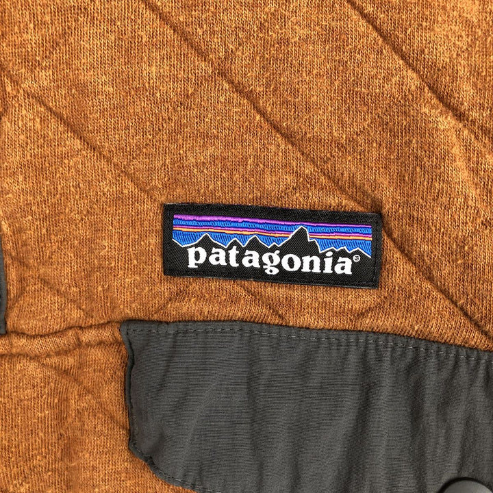 Patagonia Quilted Snap-T 25371FA18 Sweatshirt, Men's Size M (Equivalent), Half-Snap cotton brown type Vintage Second Hand