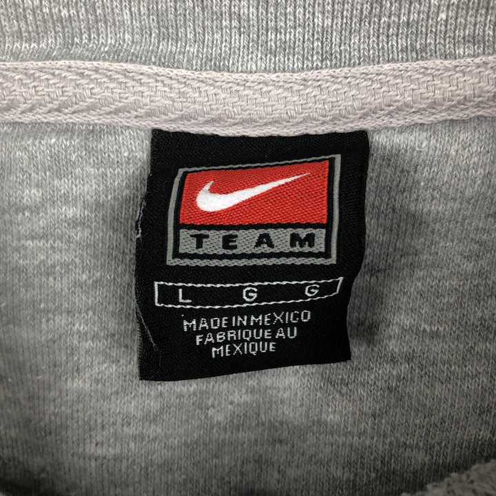 2000'S Nike TEAM MLB Washington Nationals Print Sweatshirt (Men's Size L) cotton gray type Vintage Second Hand
