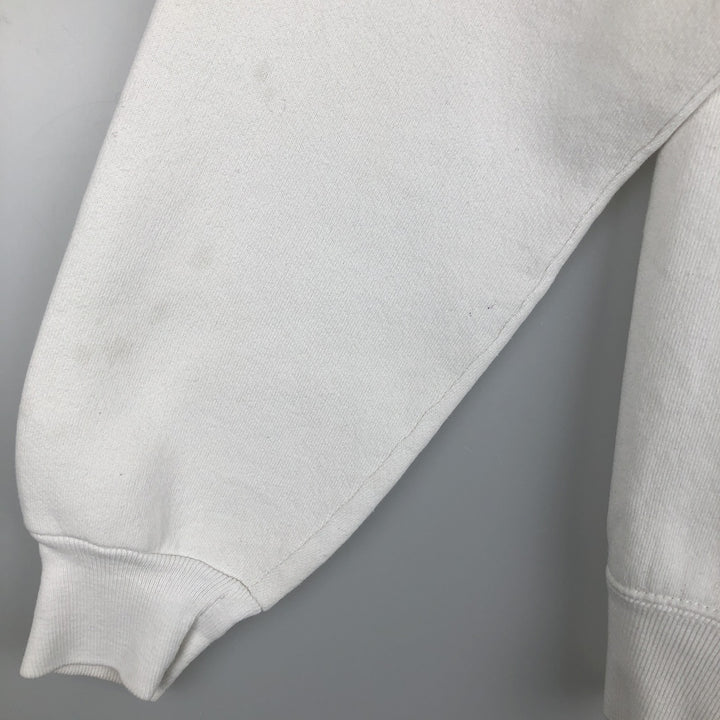 80'S Reebok Logo Sweatshirt, Made in USA, Men's Size M (approx.), Vintage cotton white type Vintage Second Hand
