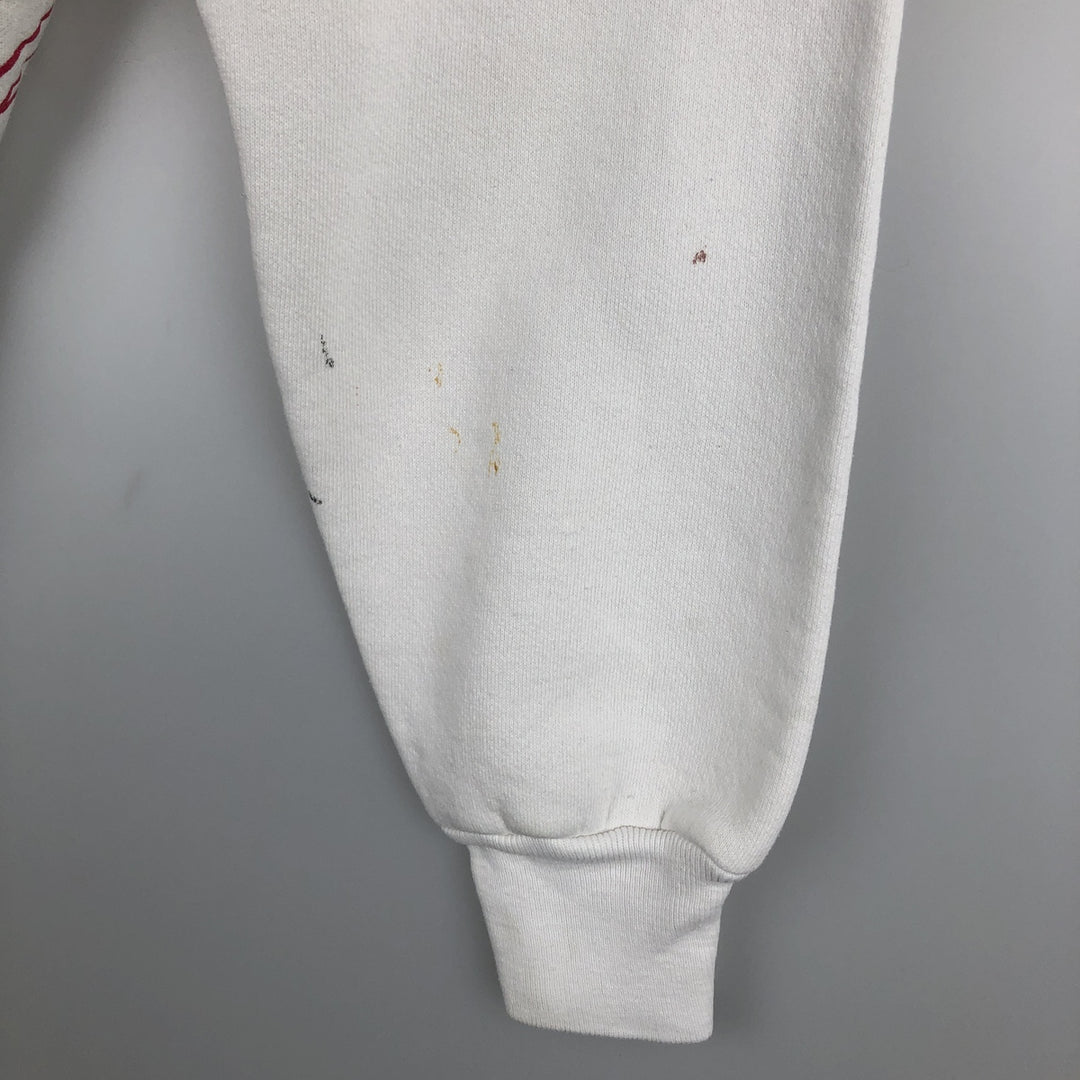 80'S Reebok Logo Sweatshirt, Made in USA, Men's Size M (approx.), Vintage cotton white type Vintage Second Hand